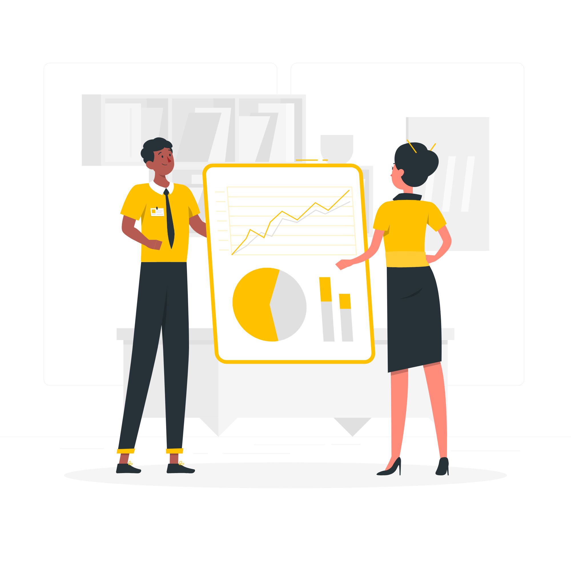 A sleek, modern analytics dashboard on a tablet screen.